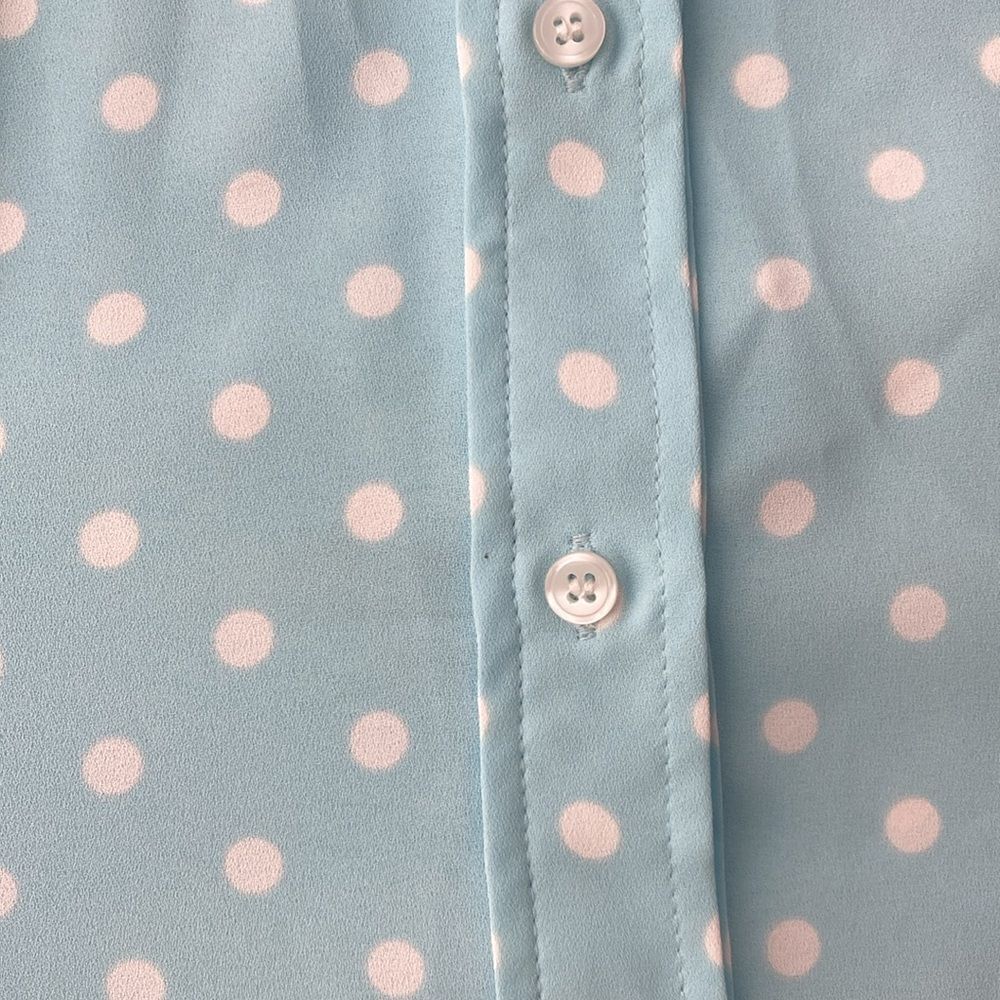 Anne Klein Polka Dot Sleeveless Blouse size M - Picture 5 of 7